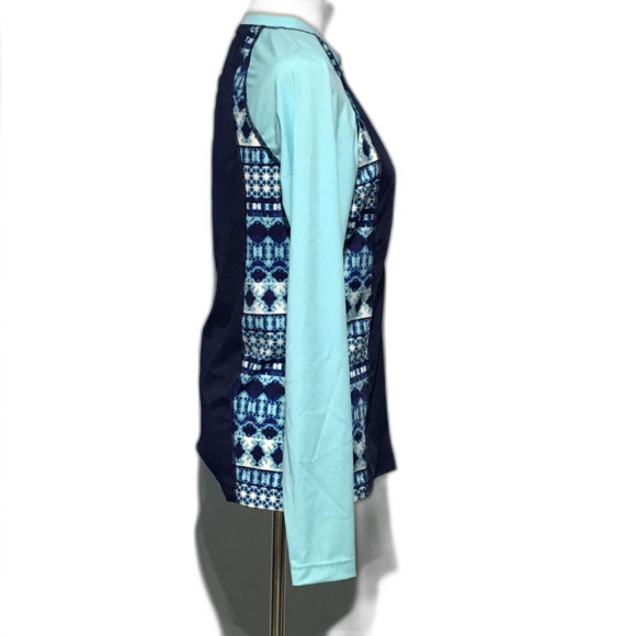 Land's End Women's Blue Yoga Jacket Full Zip M/L - Picture 2 of 5